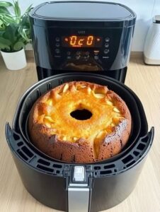 Air Fryer Free Recipe _ Air Fryer Apple Ring Cake _ Facebook
